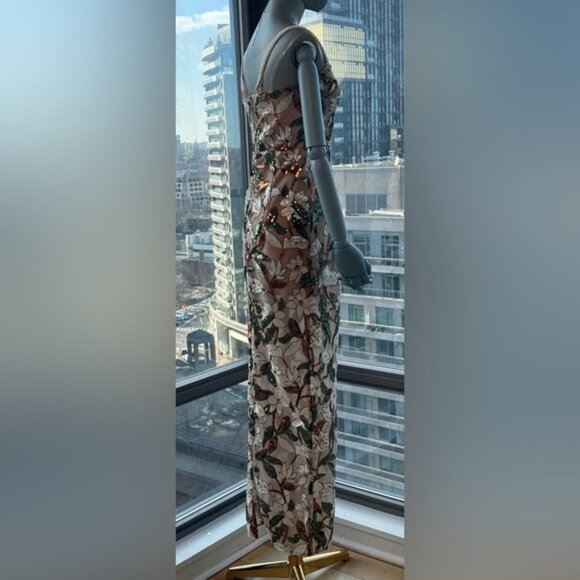 🆕 BRONX & BANCO 🧿 NWOT Dahlia Floral Embroidered Gown - Sz XS / US 2 - Picture 6 of 16